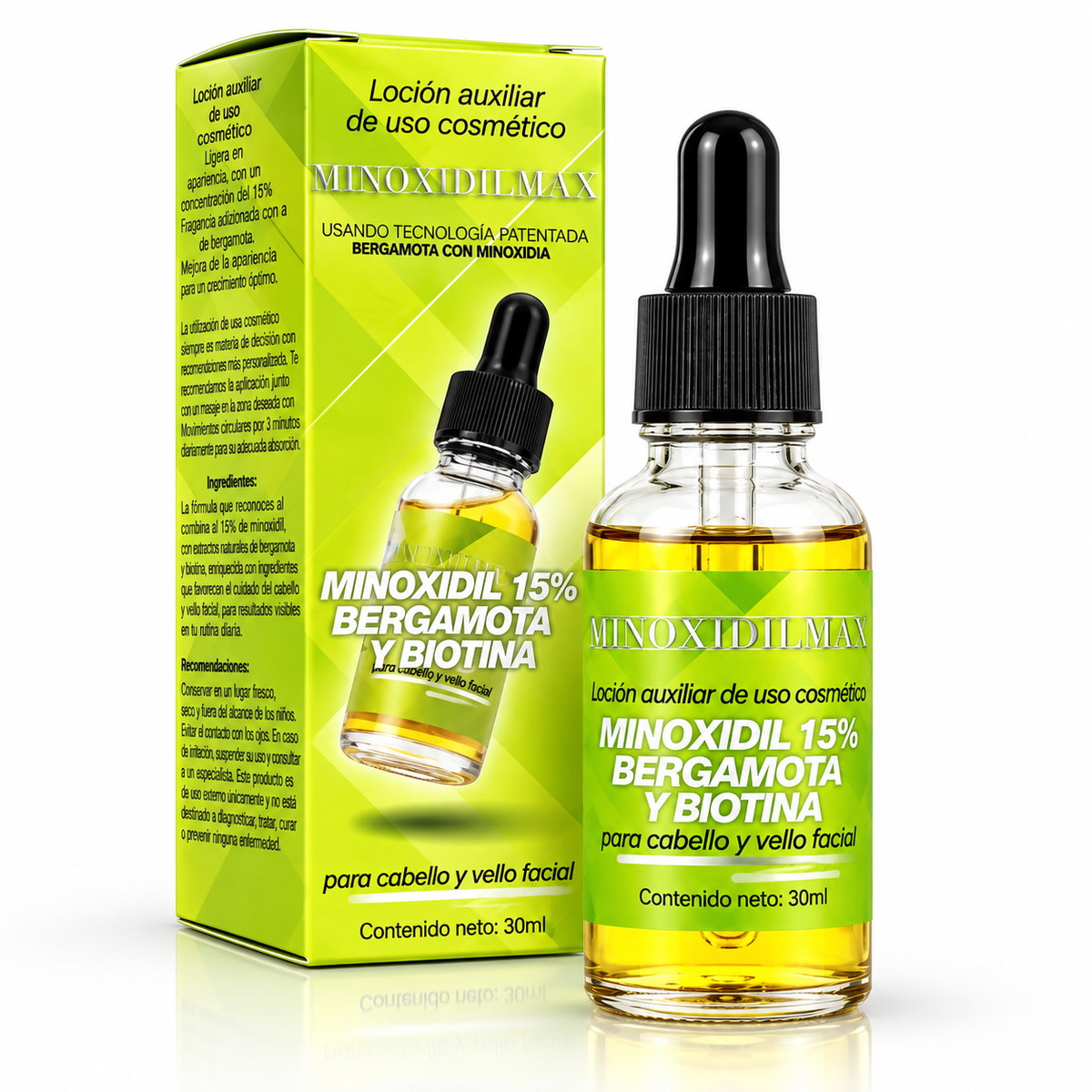 Tratamiento Capilar con Tecnología Patentada - Loción  + Bergamota + Biotina ENVIO GRATIS