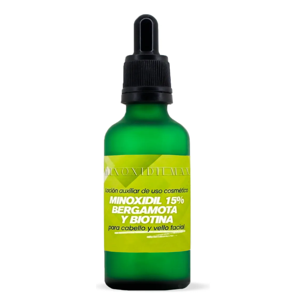 Loción Minoxidil 15% + Bergamota + Biotina Para Barba 50ml