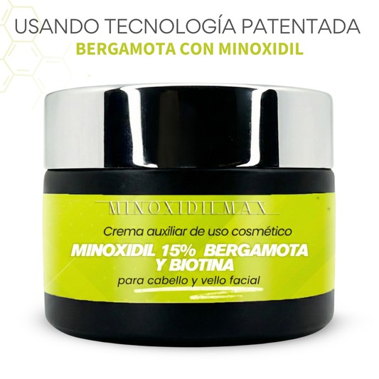 Fórmula Patentada Cabello y Barba - Crema Minoxidilmax 15%