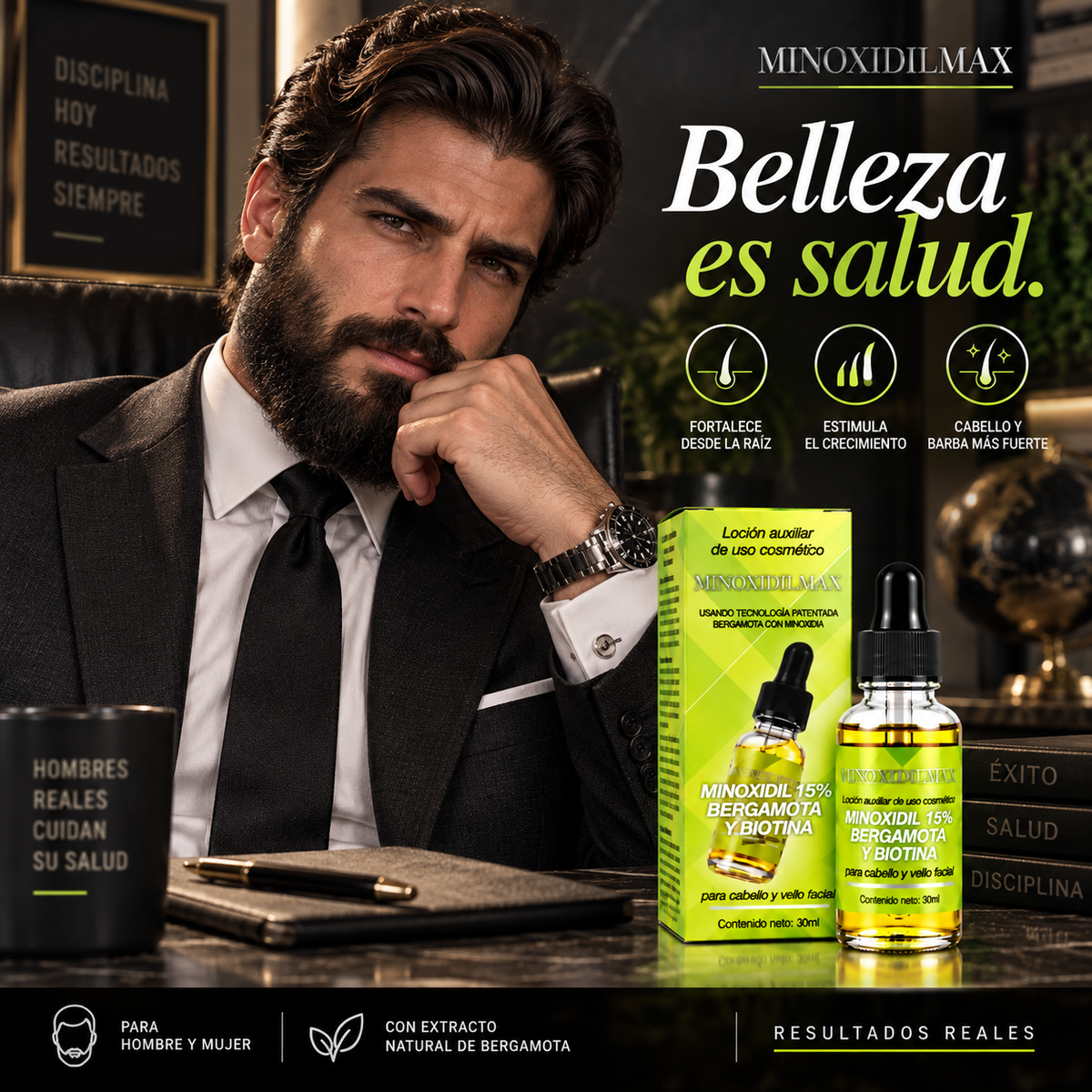 Tratamiento Capilar con Tecnología Patentada - Loción  + Bergamota + Biotina ENVIO GRATIS
