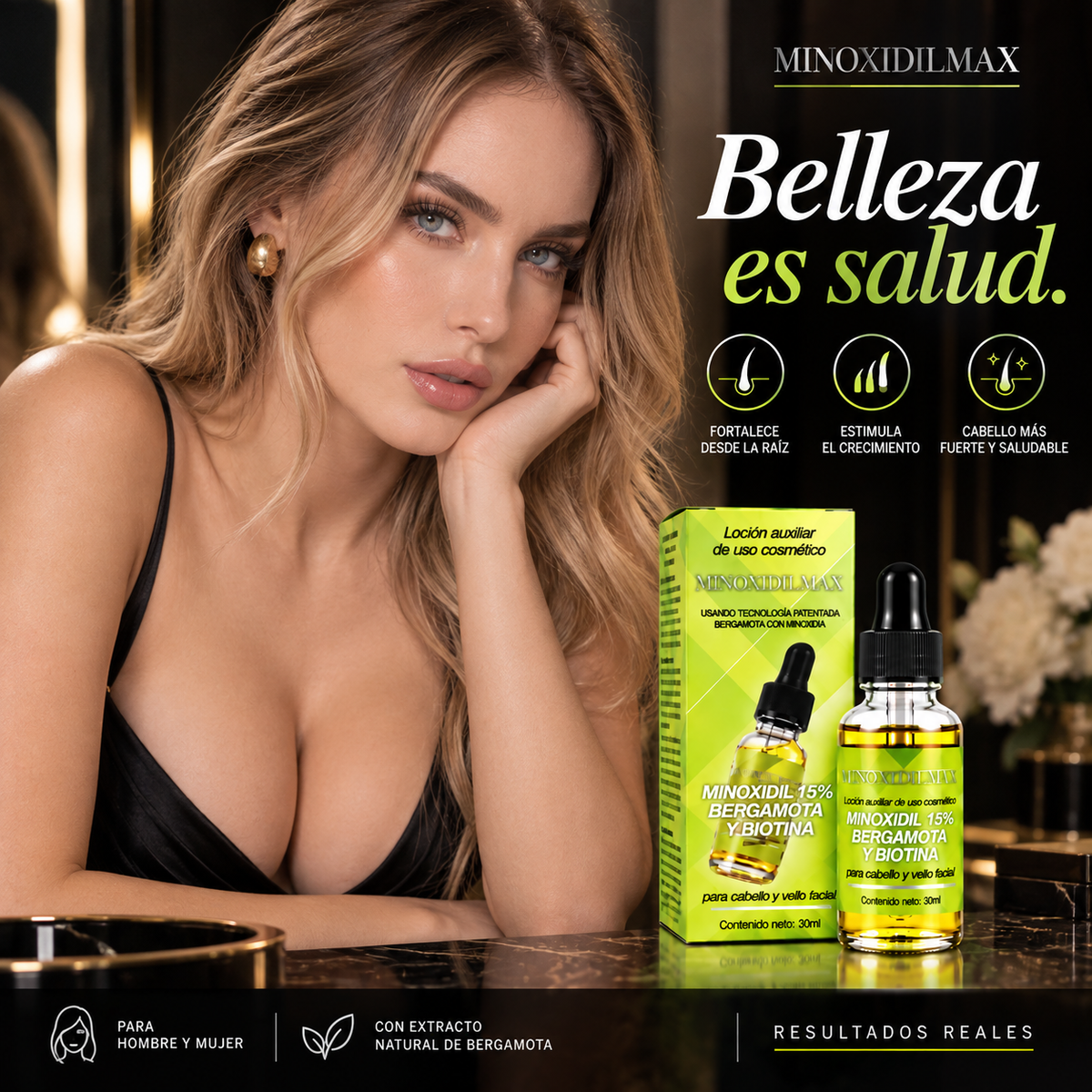 Tratamiento Capilar con Tecnología Patentada - Loción  + Bergamota + Biotina ENVIO GRATIS